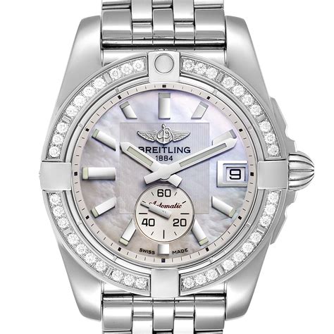 breitling galactic 36 mother of pearl|Pre.